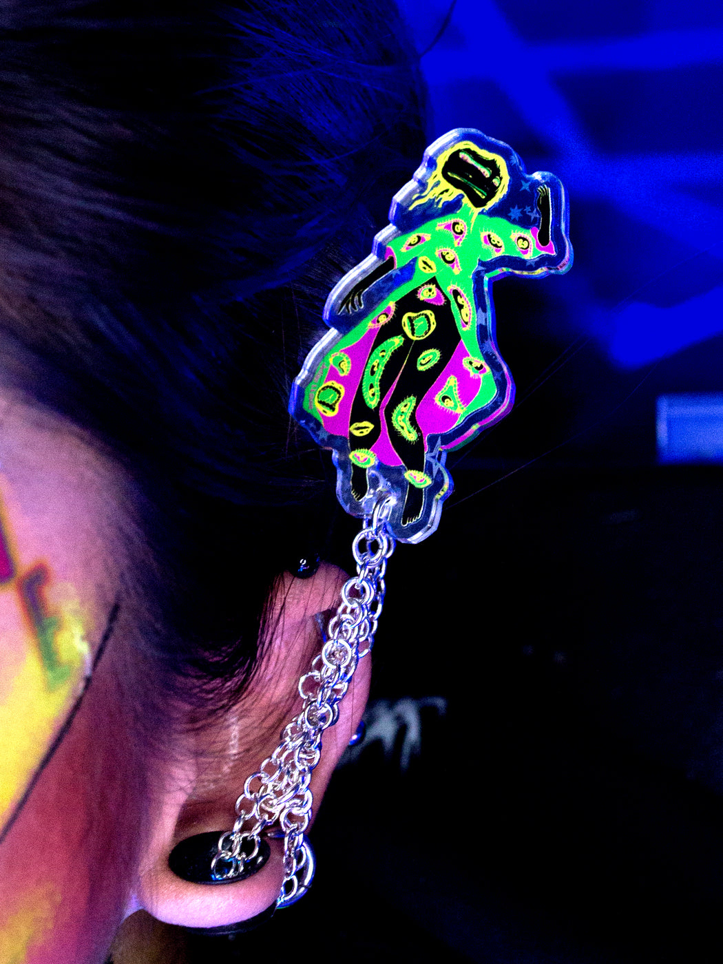 Falling Girl & Ramen Earring