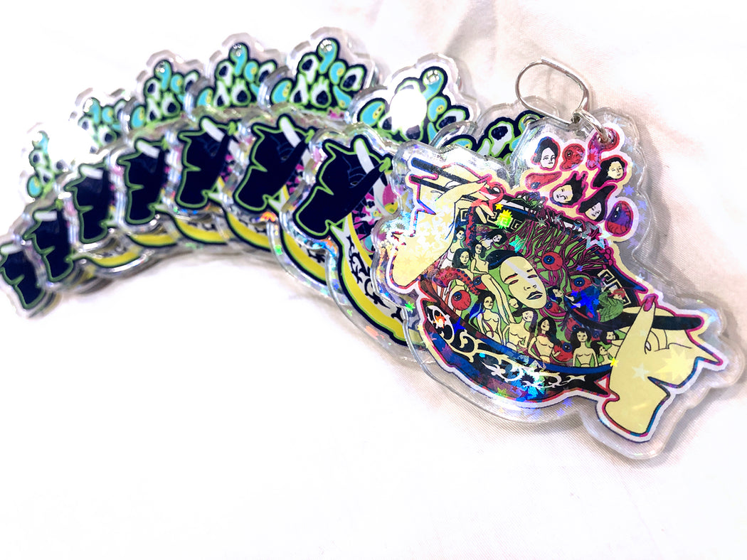 Falling Girl & Ramen Earring