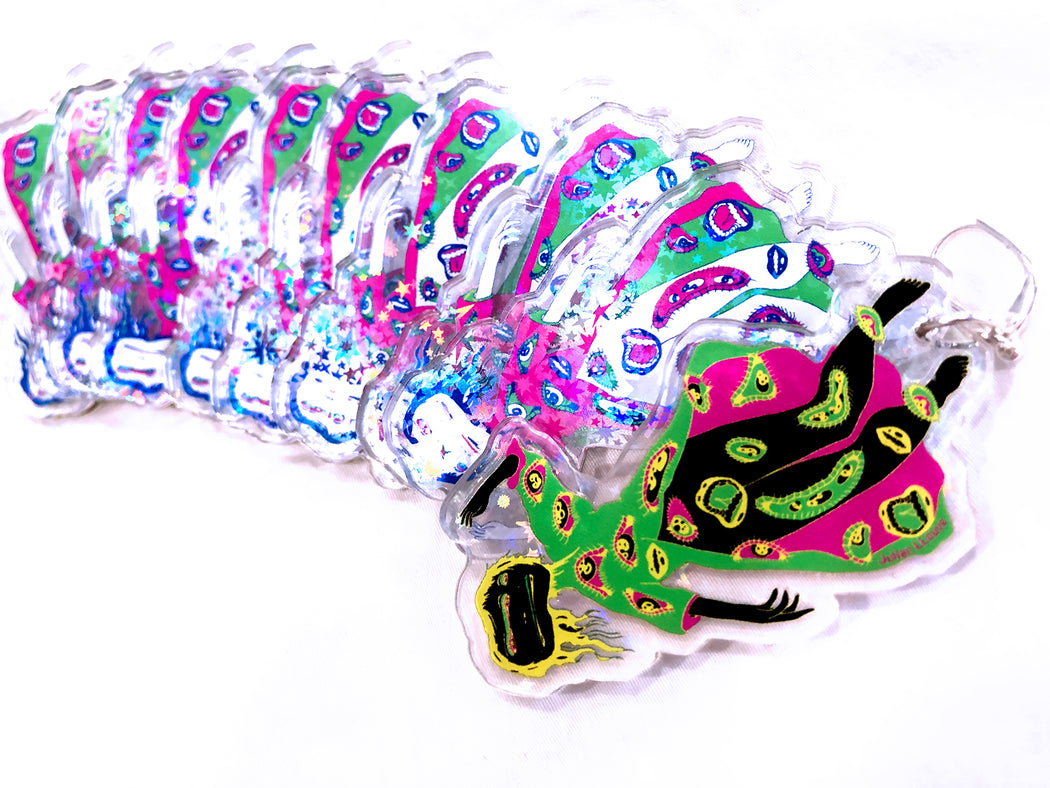 Falling Girl & Ramen Earring