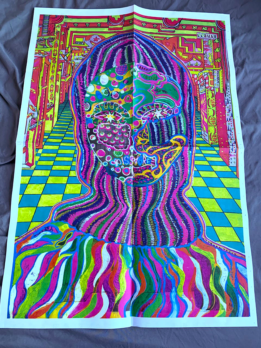 Double sided Newsprint Poster