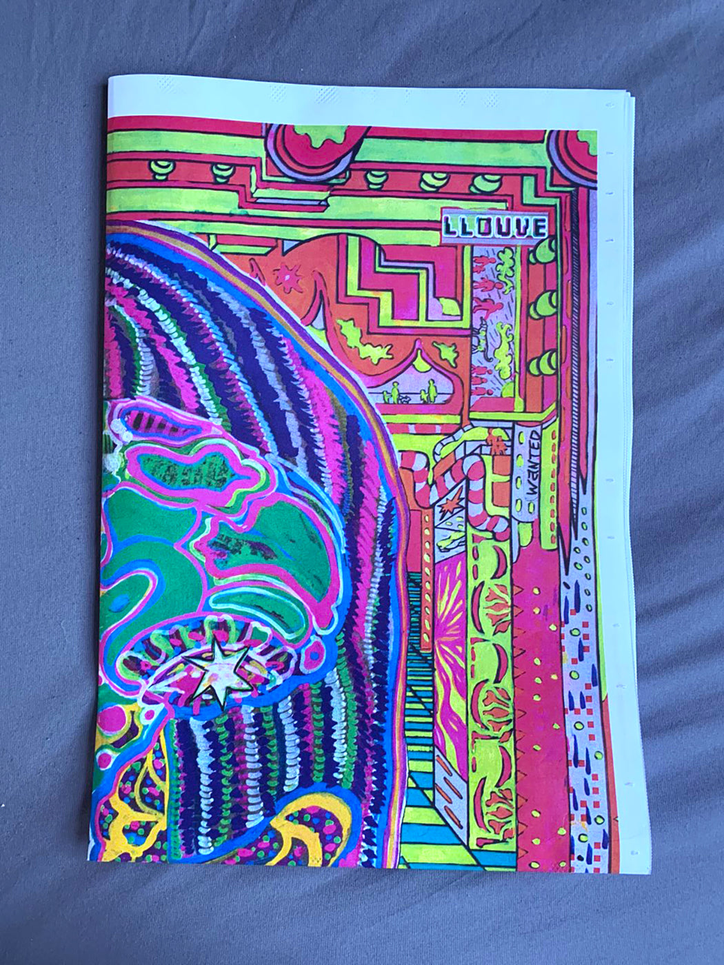Double sided Newsprint Poster