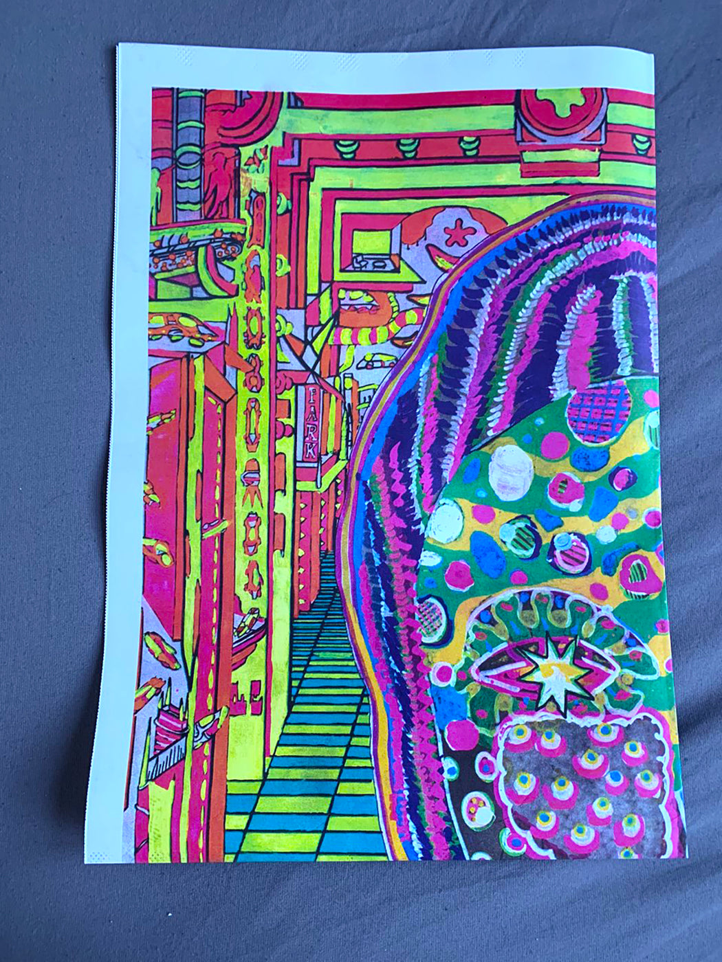 Double sided Newsprint Poster